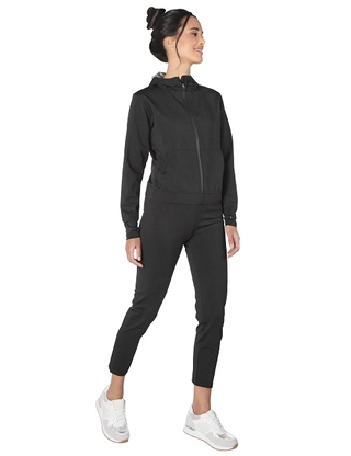 Sauna Ensemble, Jacke + Leggings, schwarz