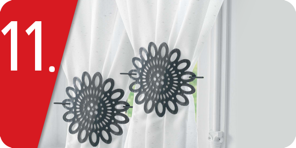 Raffhalter «Blume», 2 Stück