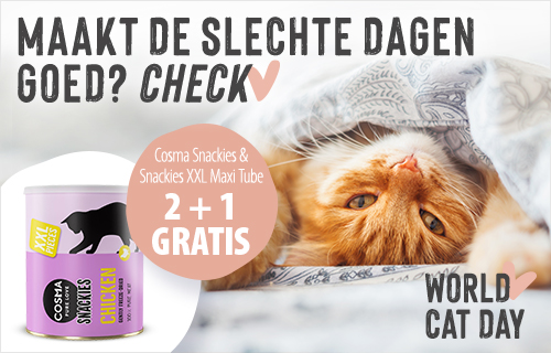 2 + 1 gratis! Cosma Snackies & Snackies XXL Maxi Tube