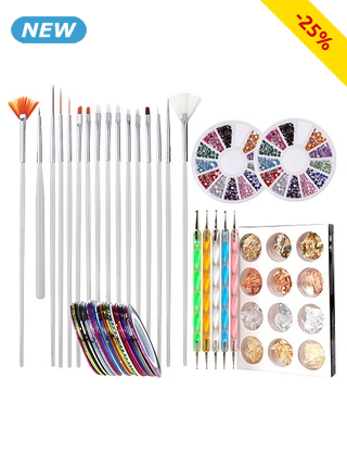 Nageldekorationen «Nail-art», Set, 54-teilig