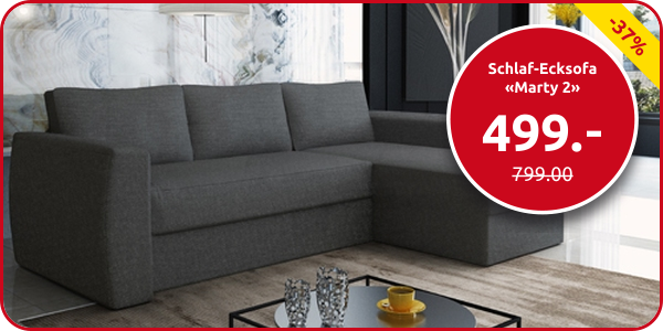 Schlaf-Ecksofa «Marty 2», 230 x 142 cm