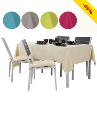 Tischdecke «Sara», 140 x 240 cm, fuchsia