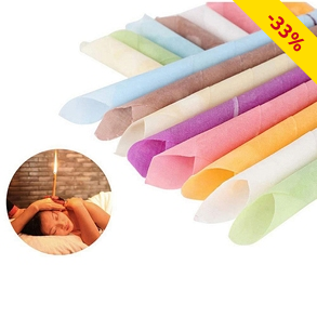 Ohrenkerzen, 32 Stück + 16  Aluminiumenden