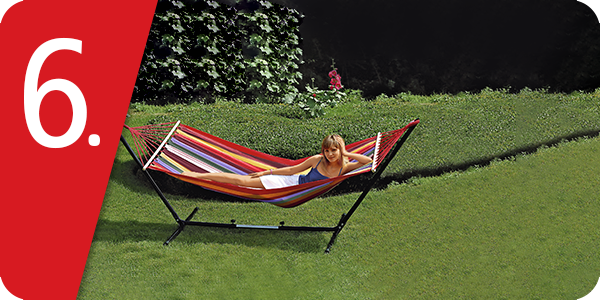 Hängematte, reine Baumwolle, L 190 x B 100 cm