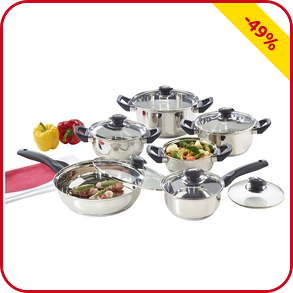 Kochtopf-Set «Power Cook», 12-teilig