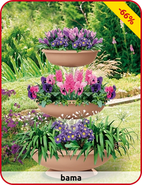 Blumenfontäne, 3 Schalen