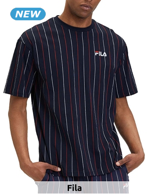FILA T-Shirt «Lobito», schwarz gestreift