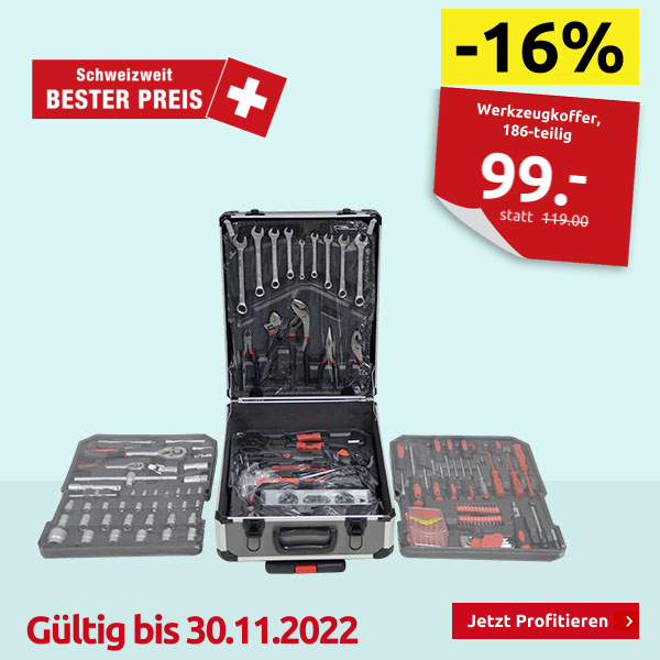 Werkzeugkoffer, 186-teilig
