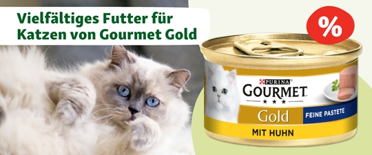 Vielfältiges Futter für Katzen von Gourmet Gold