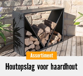 Houtopslag voor haardhout | HORNBACH