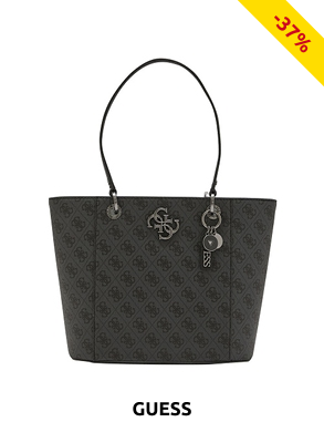 Guess Handtasche «Noëlle», schwarz mit Logo