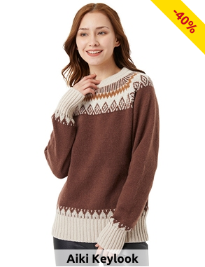 Pullover «Iris», braun/beige