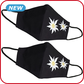 Mund-Nasen-Schutz «Edelweiss», 2 Stück