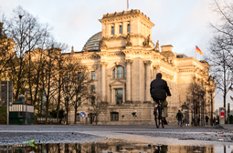 Wrapped Reichstag in Berlin: the freedom of art