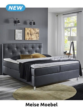 meise.möbel Bett Box «Christelle», mit Strass & 2 Schubladen, 180x200 cm