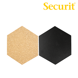 SECURIT Kurk- en krijtborden hexagon 7 stuks | HORNBACH
