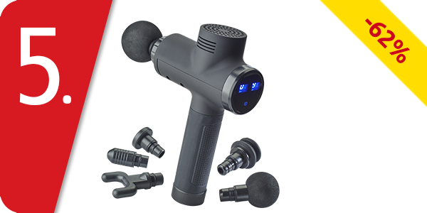 Muskelmassage Gun, 6 Geschwindigkeiten, 6 Massageköpfe