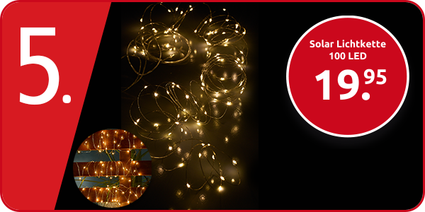 Solar Lichtkette 100 LED