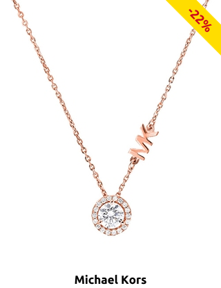 Michael Kors, Collier roségold mit Zirkon
