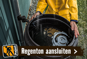 Regenton aansluiten . HORNBACH