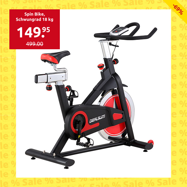 Spin Bike, Schwungrad 18 kg