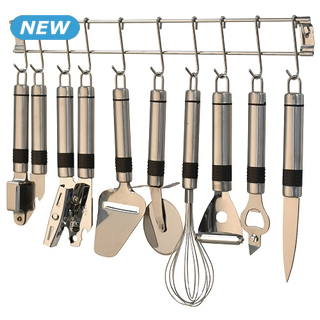 Küchenhelfer-Set aus Edelstahl, 9-teilig