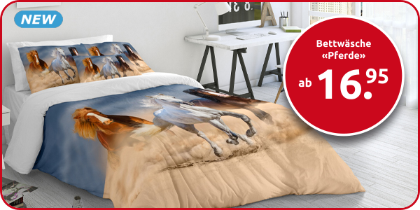 Bettwäsche «Pferde»