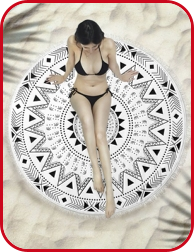 Strandtuch rund «Ethno», Ø 150 cm