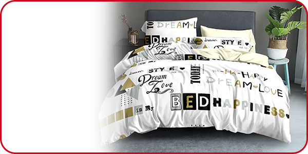 Duvetanzug «Happiness» 160 x 210 cm + Pfulmenanzug 65 x 100 cm