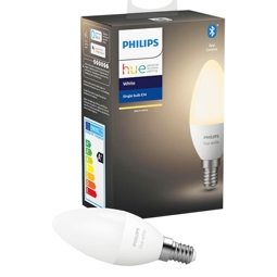 LED Kerzenlampe Philips Hue White E14 470 lm 2700 K warmweiß matt/weiß dimmbar