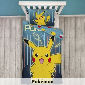 Garnitur Double Face «Pokémon» 160 x 210 cm + 65 x 100 cm