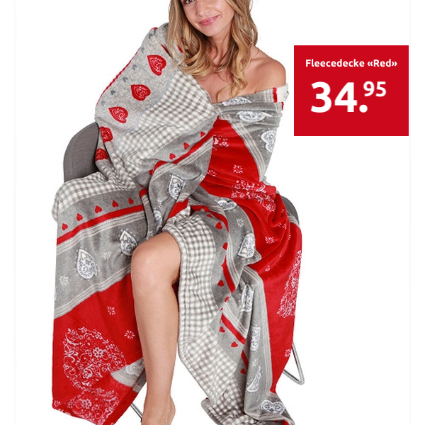 Fleecedecke «Red»