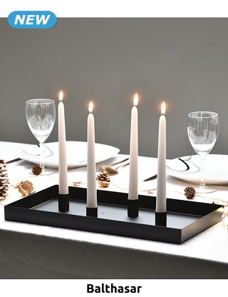 Balthasar Magnetischer Kerzenhalter, modulierbar, L 42 x B 22 cm