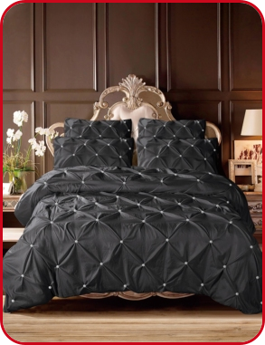 Bettwäsche «Sara» mit Perlen