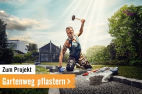 Zum Projekt: Gartenweg pflastern