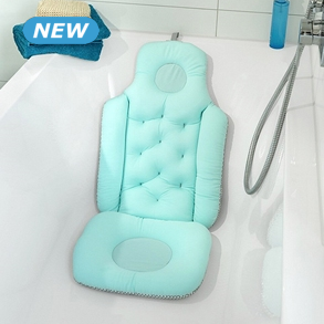 Badekissen mit Massagekugeln, L 40 x H 110, blau/türkis
