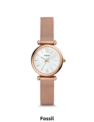 FOSSIL Damenuhr, roségolfarben