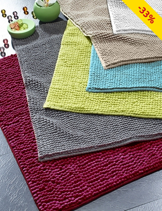 Badteppich aus weichem Schlingenfrottee, anthrazit