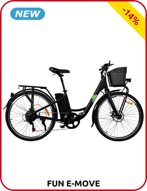 Elektrovelo City «XT1», FUN E-MOVE, 6 Gänge