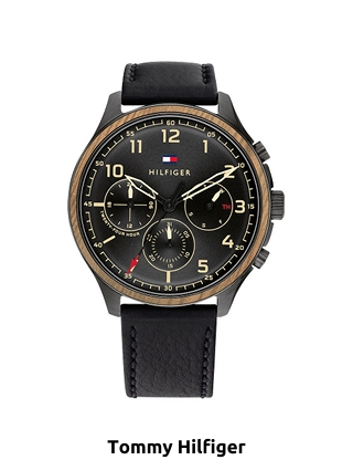 TOMMY HILFIGER Herrenuhr «Asher», schwarz