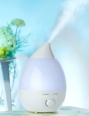 Luftbefeuchter «LED», platzsparendes Tischmodell