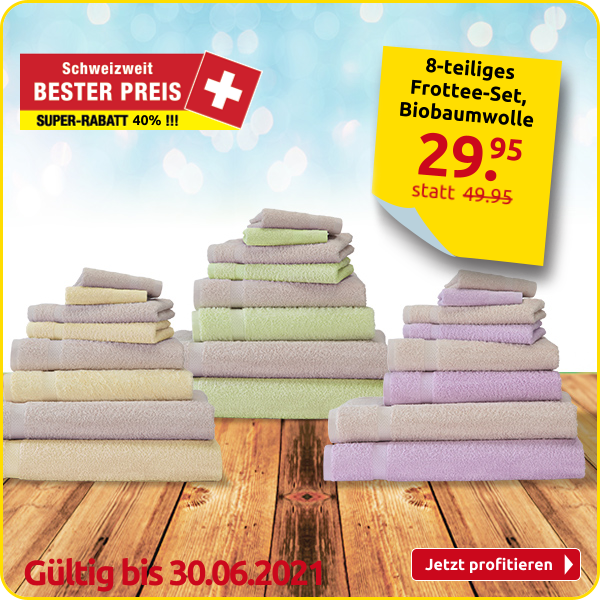 8-teiliges Frottee-Set, Biobaumwolle, lila/taupe