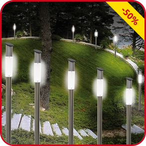 4 Solarlampen-Sticks
