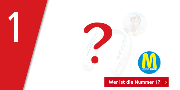 Tragbarer Nackenventilator «Cool 2 Go», Länge verstellbar 15 - 42 cm