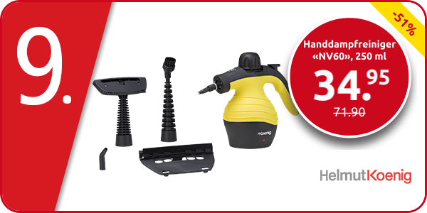 H. Koenig Handdampfreiniger «NV60», 250 ml