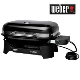 Elektrogrill Weber Lumin Compact 2200 W black inkl. Deckelthermometer, Fettauffangschale, Grillrost, Stromkabel