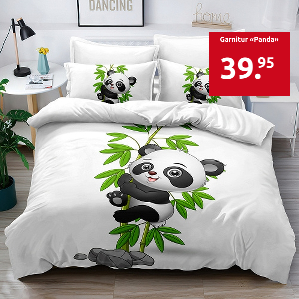 Garnitur «Panda» 160 x 210 cm + 65 x 100 cm