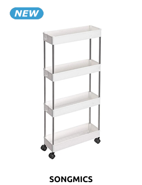 SONGMICS Servierboy «Liva», B 12,5 x H 86 x T 40 cm