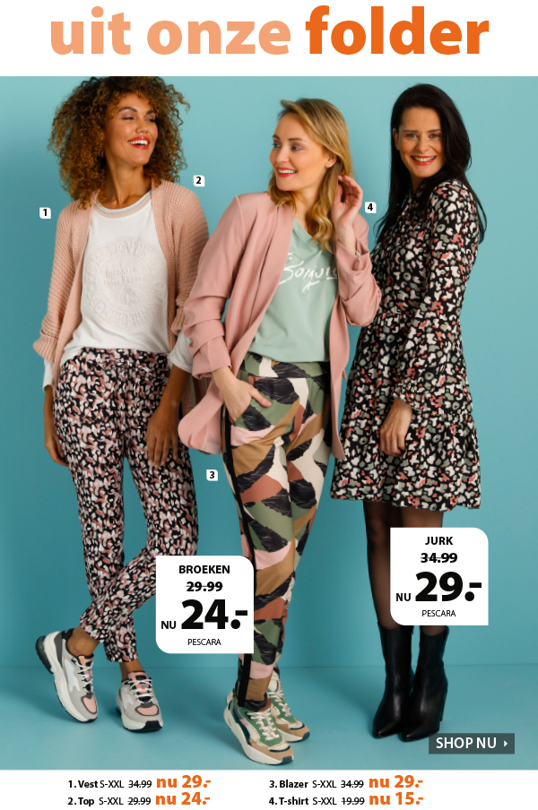 Uit onze folder: Leuke damesmode