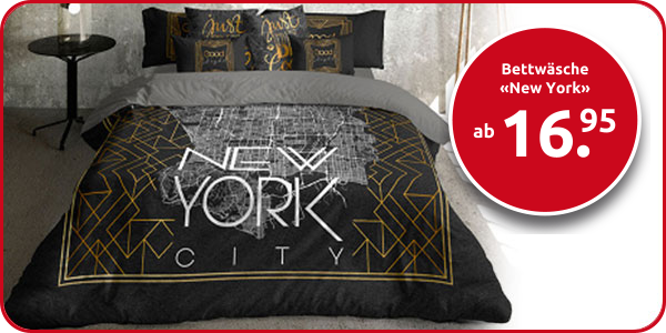 Bettwäsche «New York» aus Baumwolle